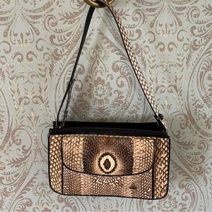 Genuine Snakeskin Purse with Removable Strap